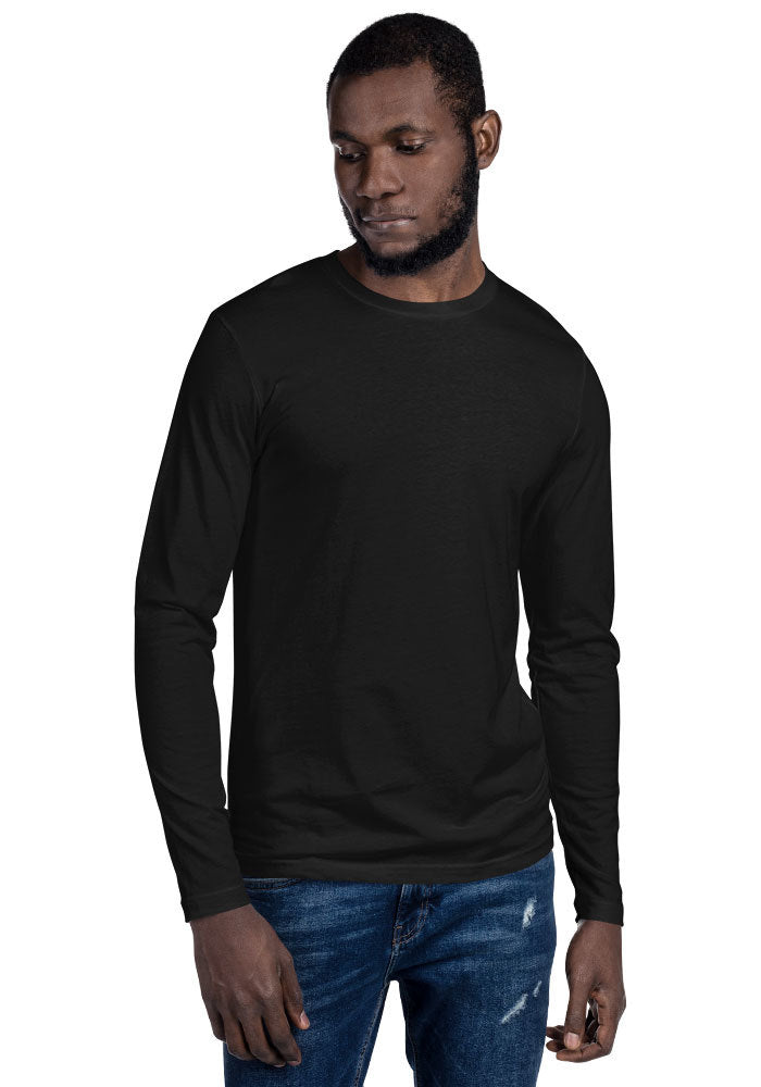 3601 Premium Fitted Long Sleeve Crew
